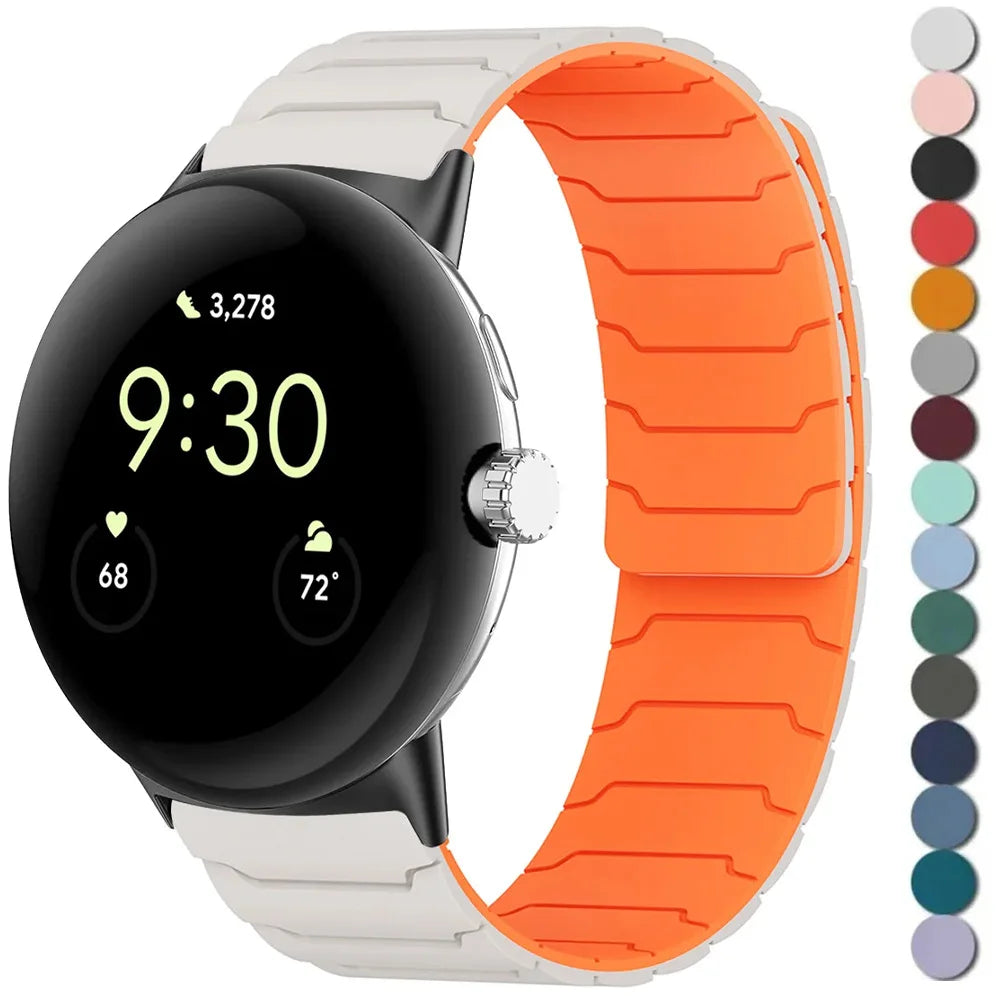 goggle bands Google Pixel 1, 2, 3, 4, 41mm, 45mm Silicone Band