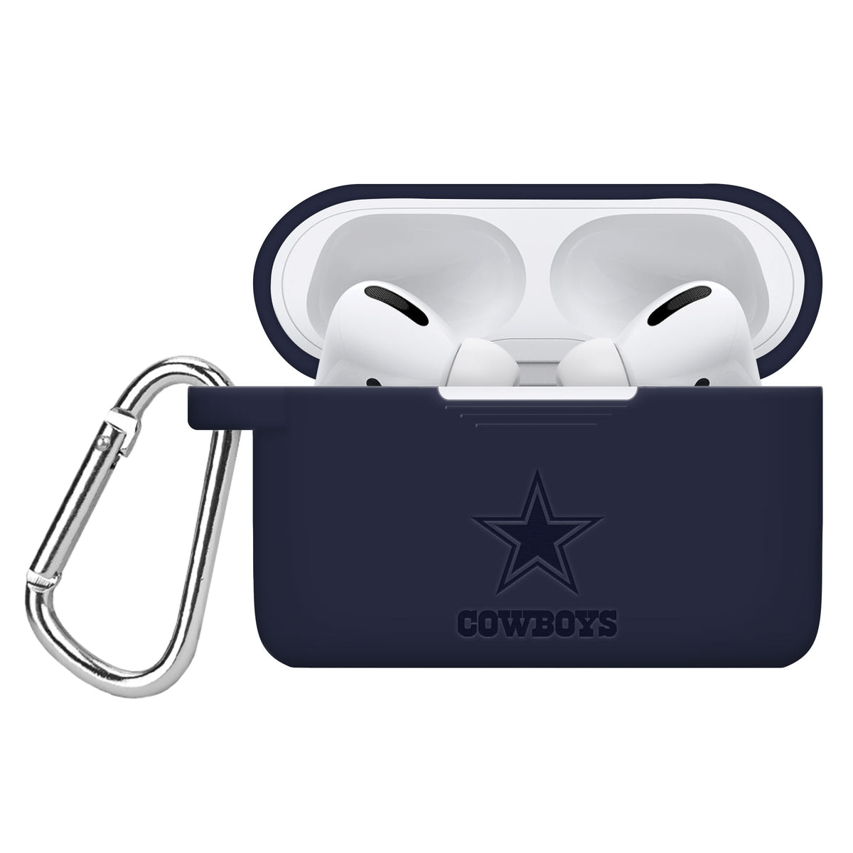 GAME TIME Dallas Cowboys Silicone Case Cover Compatible with Apple AirPods  Battery Case Grey