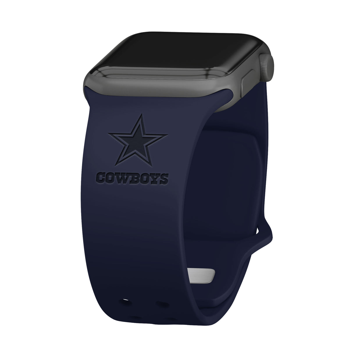 Game Time Dallas Cowboys Debossed Apple Watch Band-Pink