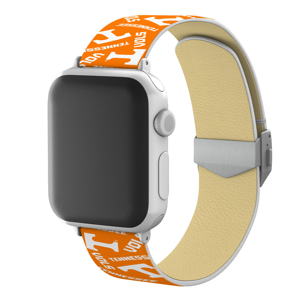 Tennessee Volunteers Full Print Watch Band With Engraved Buckle - AffinityBands