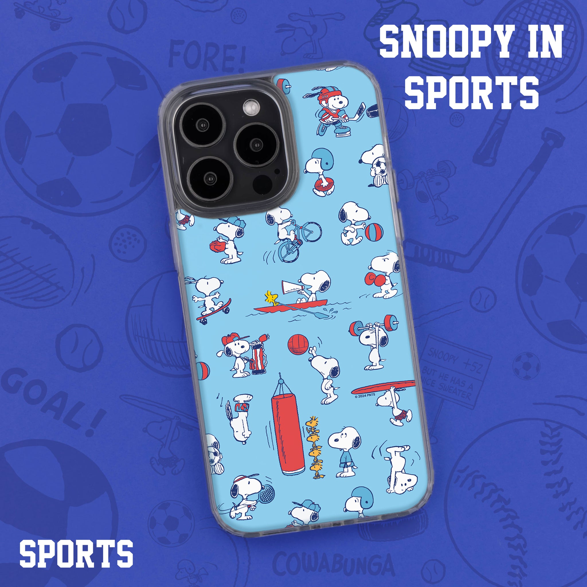 Peanuts Snoopy in Sports HD Apple iPhone 12 Series Mag-Safe Phone