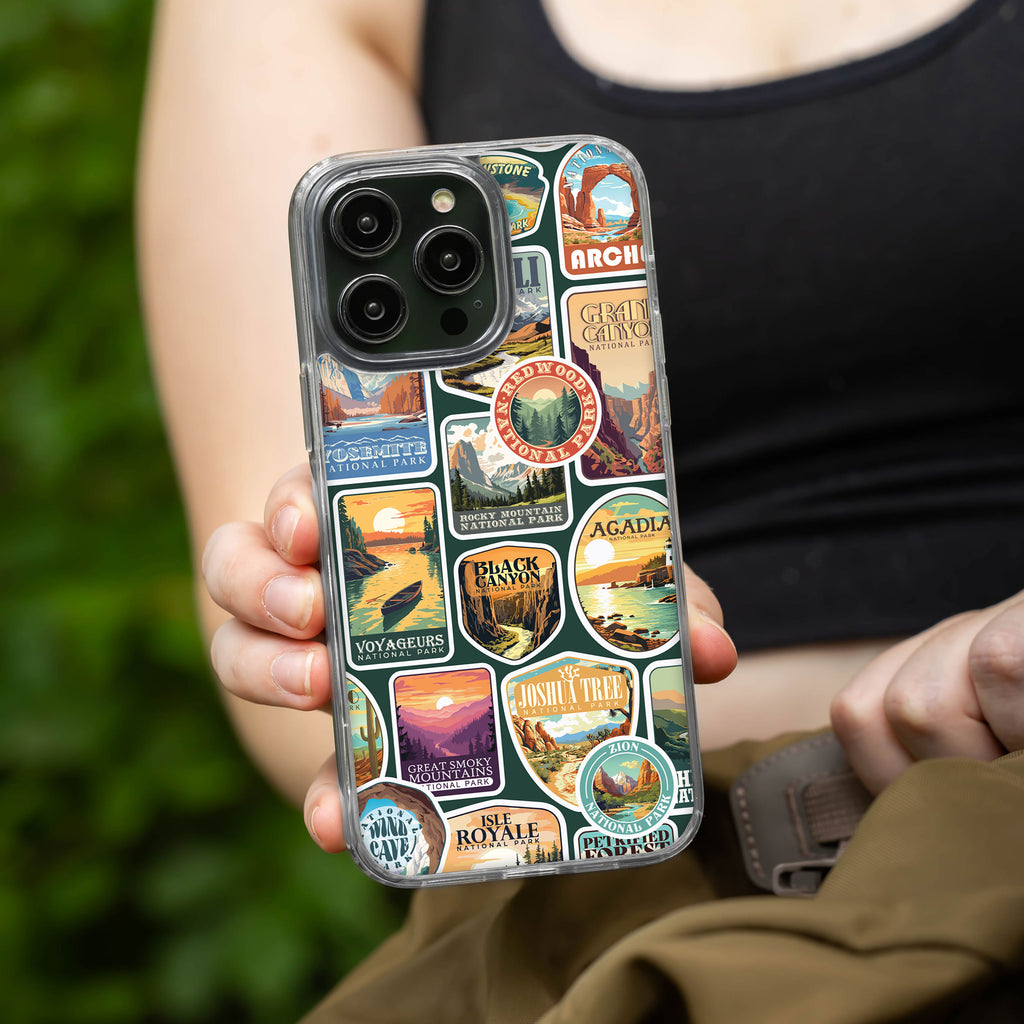 National Parks Stickers HD Apple iPhone 14 Series Mag-Safe Phone Case Affinity Bands National Parks Stickers HD Apple iPhone 14 Series Mag-Safe Phone Case Affinity Bands