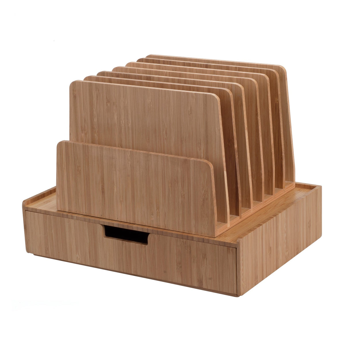 Bamboo 7 Slot Organizer with Large Drawer Combo – Affinity Bands