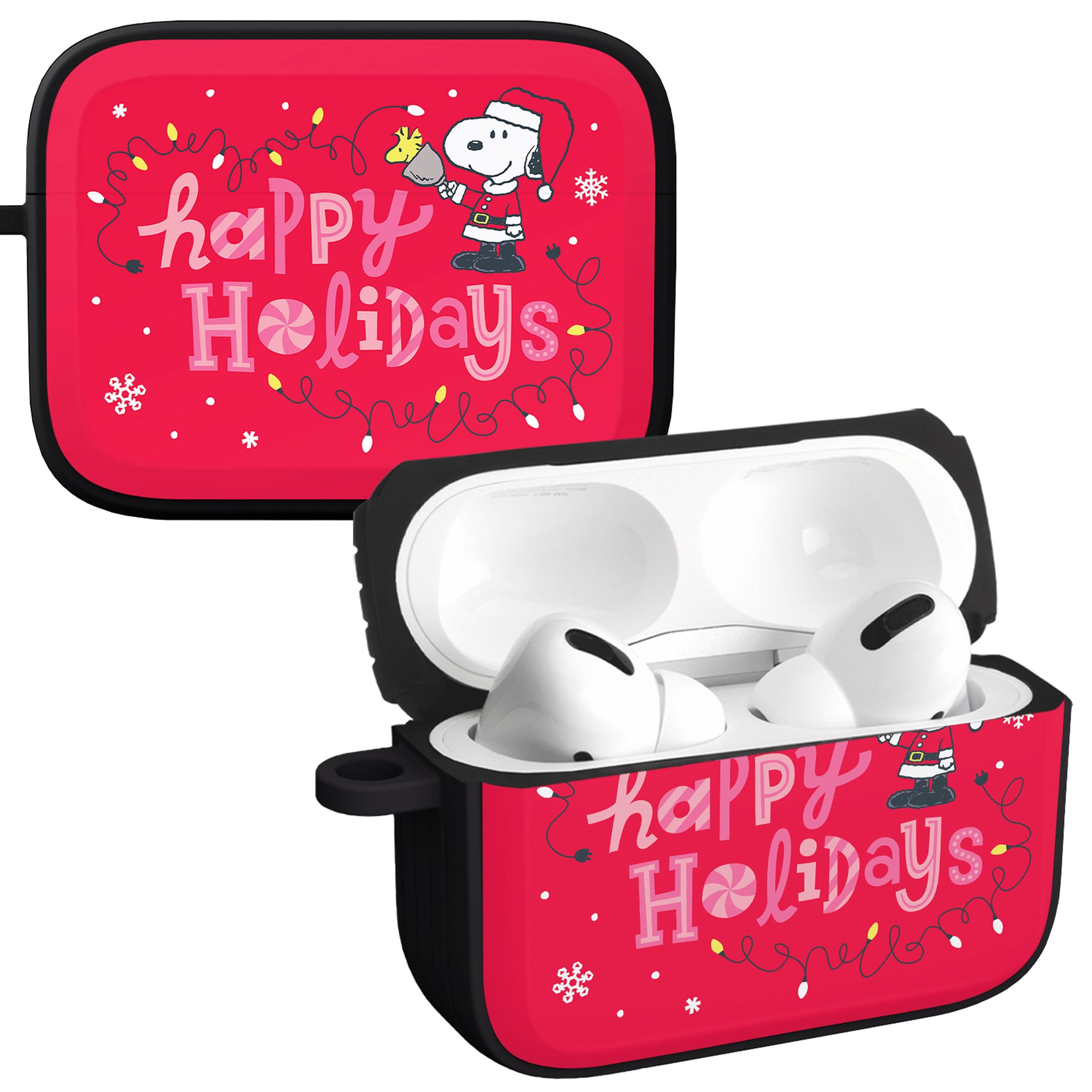 Peanuts Holiday Happiness HDX Apple AirPods Pro 1 & 2 Case Cover
