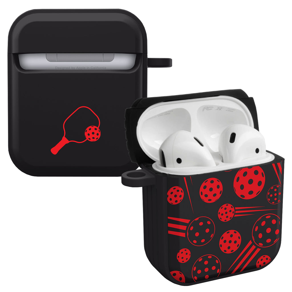 Pickleball Airpods Case Cover, Red