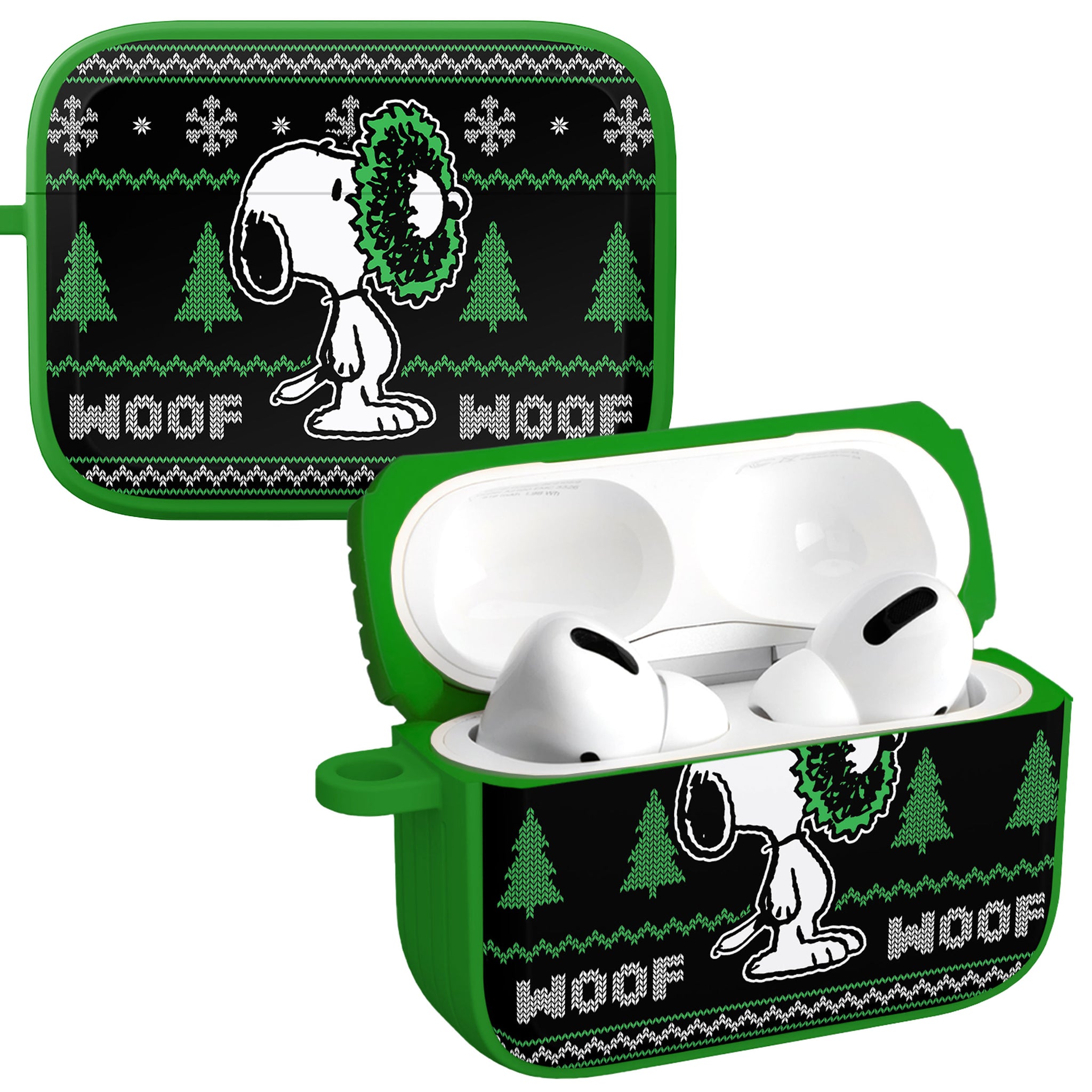 Peanuts Holiday Happiness HDX Apple AirPods Pro 1 & 2 Case Cover