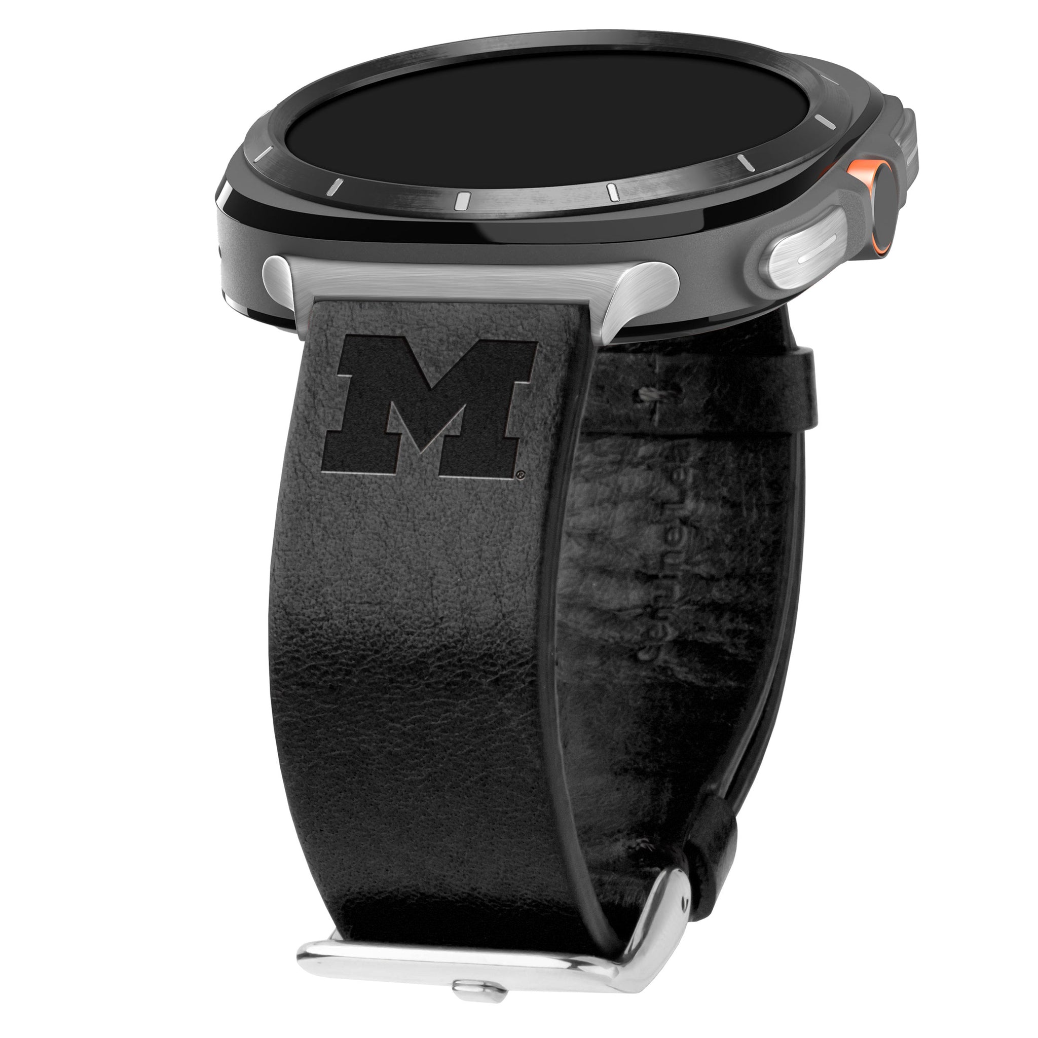 Michigan Wolverines Premium Leather Samsung Galaxy Watch Ultra