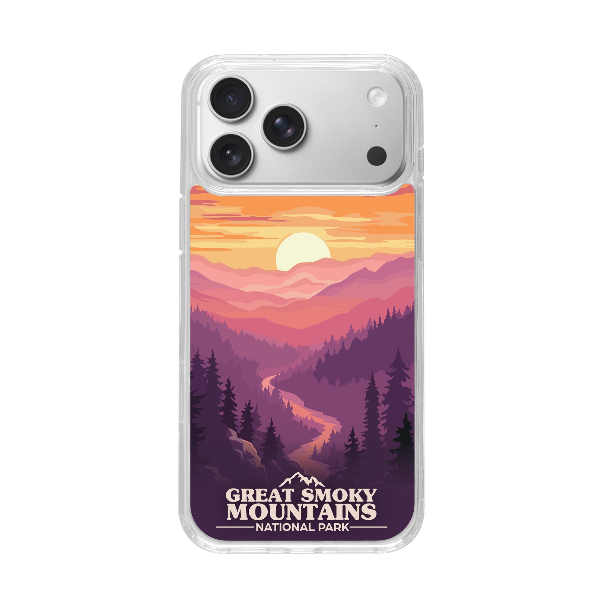 d.スノボとiPhone National Parks Great Smoky Mountains HD Apple iPhone 17 Mag-Safe