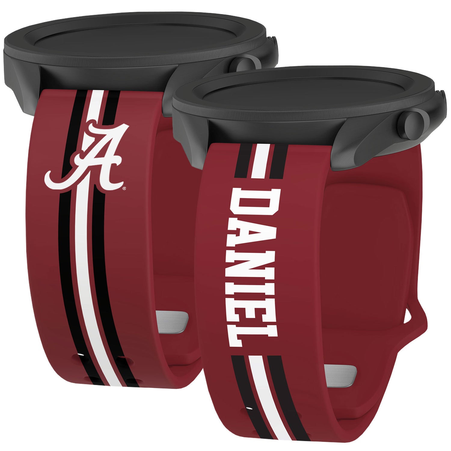 Alabama Crimson Tide Custom Name HD  Watchband for Samsung, Garmin, Fossil, and More for Samsung, Garmin, Fossil, and More
