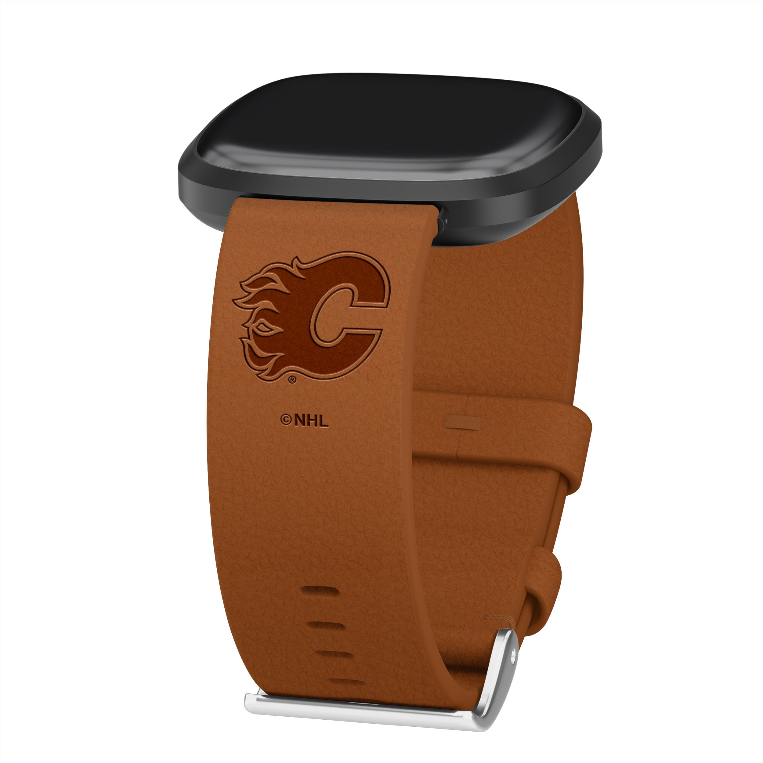Game Time Calgary Flames Leather Apple Watch Band - Game Time Bands