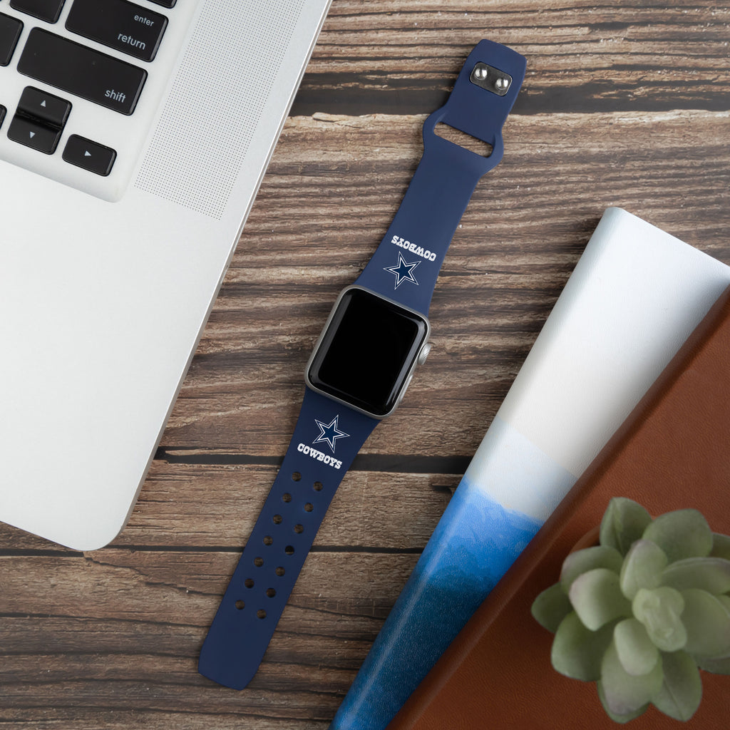 Game Time Dallas Cowboys HD Watch Band Compatible with Apple Watch