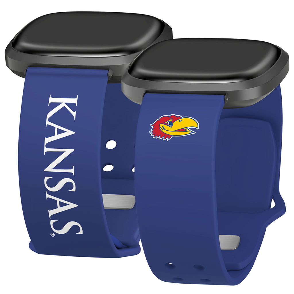 Kansas Jayhawks Iconic Edition HD Fitbit Versa 3 & Sense Watch Band ...