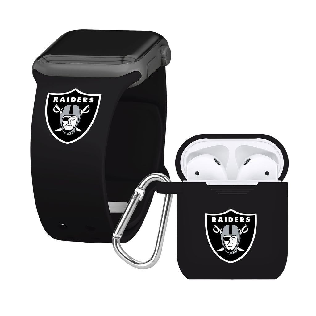 Las Vegas Raiders 38/40/41mm Personalized Silicone Apple Watch Band in 2023