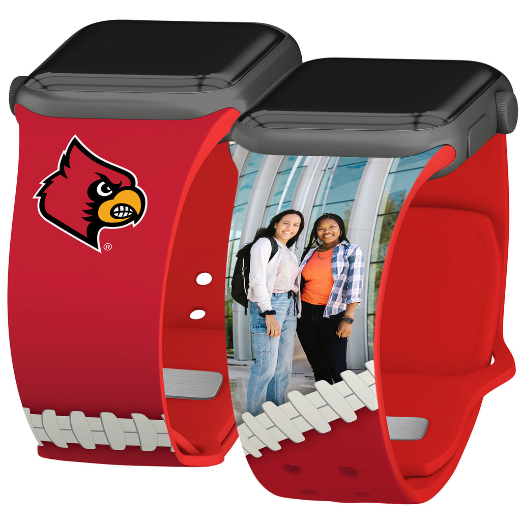 Black Louisville Cardinals Personalized AirPods Case Cover