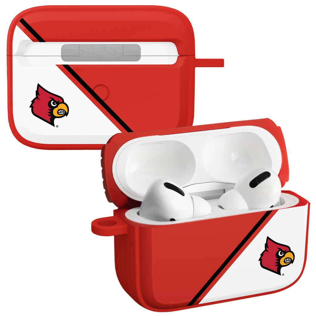 AFFINITY BANDS Louisville Cardinals Engraved Silicone Case Cover Compatible  with Apple AirPods Pro (Red)