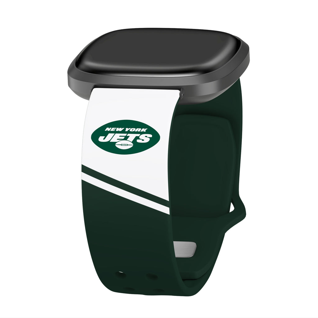 New York Jets Engraved Silicone Sport Fitbit Watch Band – Affinity