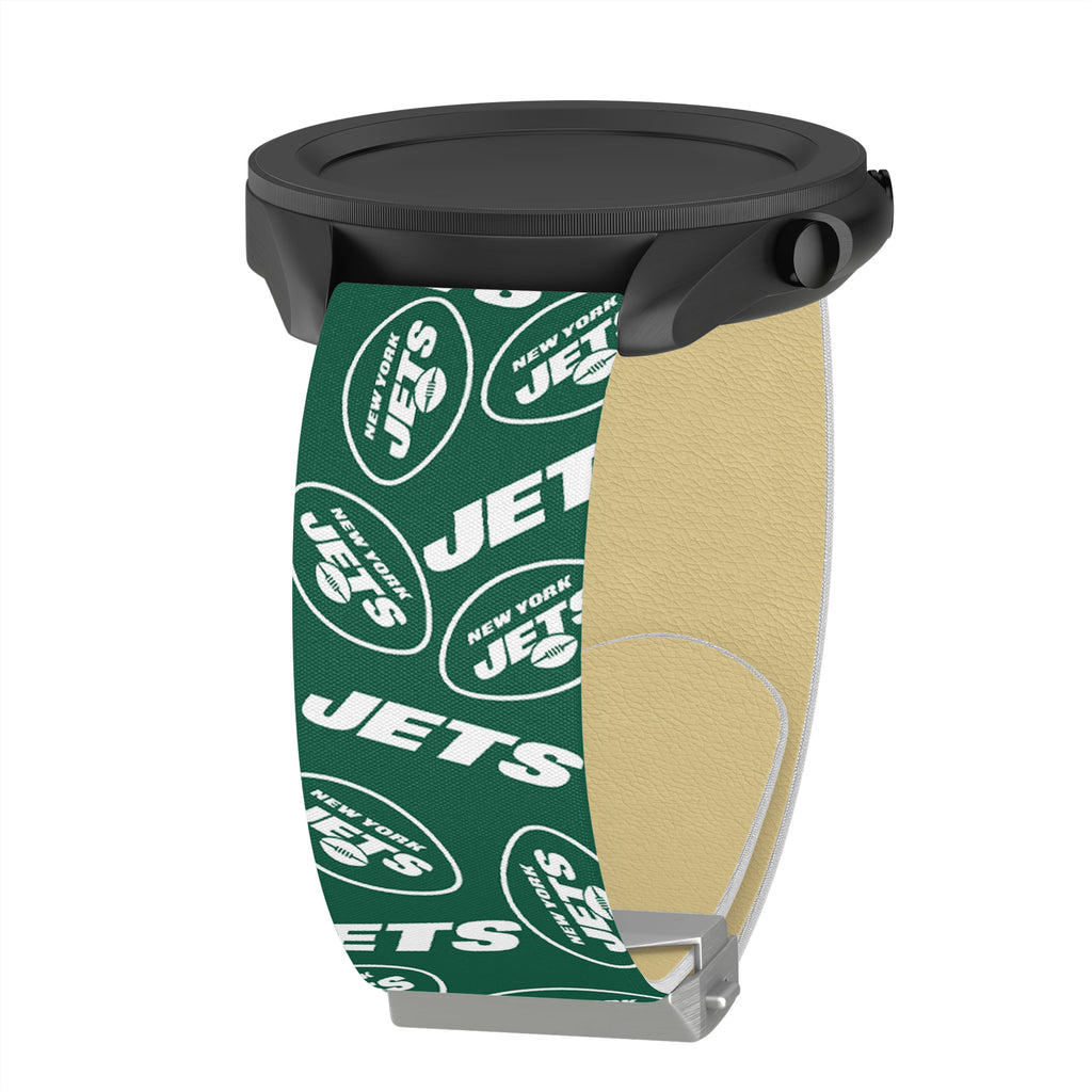 New York Jets 42-44mm Personalized Engraved Silicone Apple Watch Band