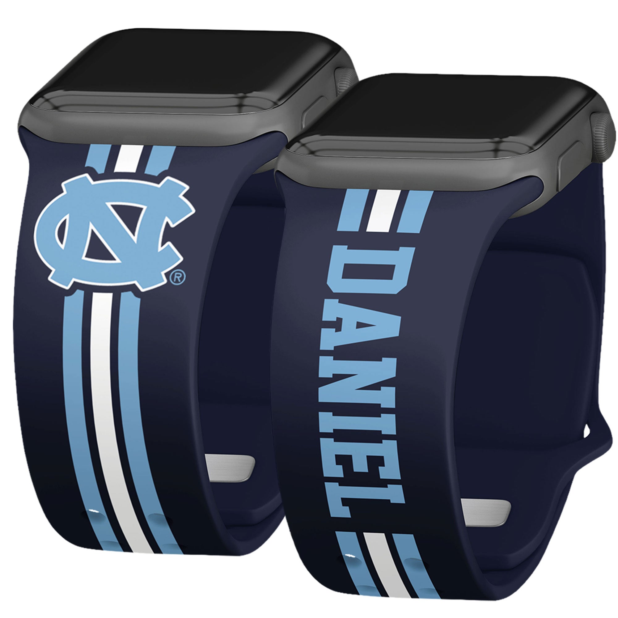 North Carolina Tar Heels Custom Name HD Apple Watch Band