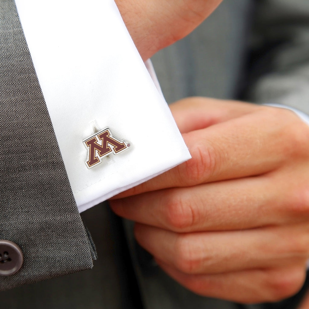 NCAA Minnesota Gophers Cufflinks and Lapel Pin Gift Set – Affinity Bands