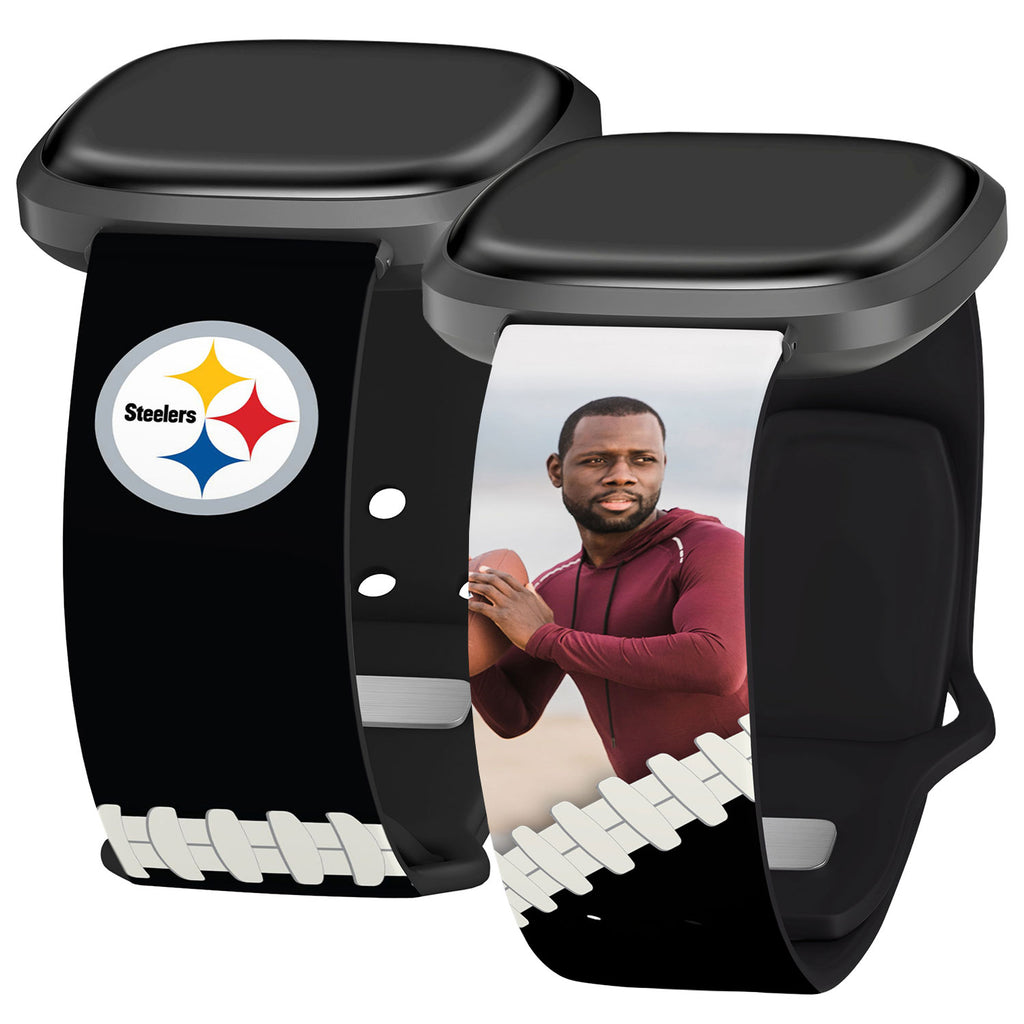 : Game Time Pittsburgh Steelers Silicone Sport Watch Band  Compatible with Apple Watch : Cell Phones & Accessories