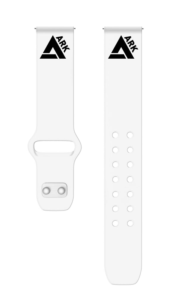 White Custom logo Samsung watch band