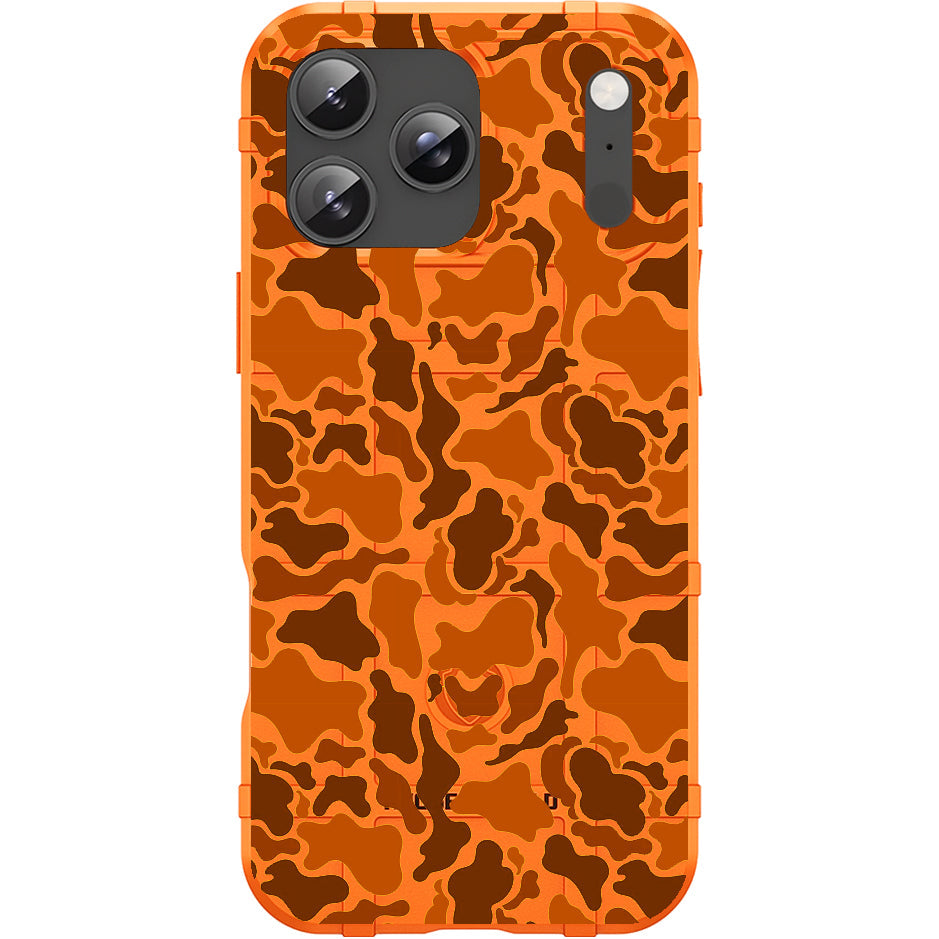 Orange Rugged Shield TPU Case with MagSafe Ring