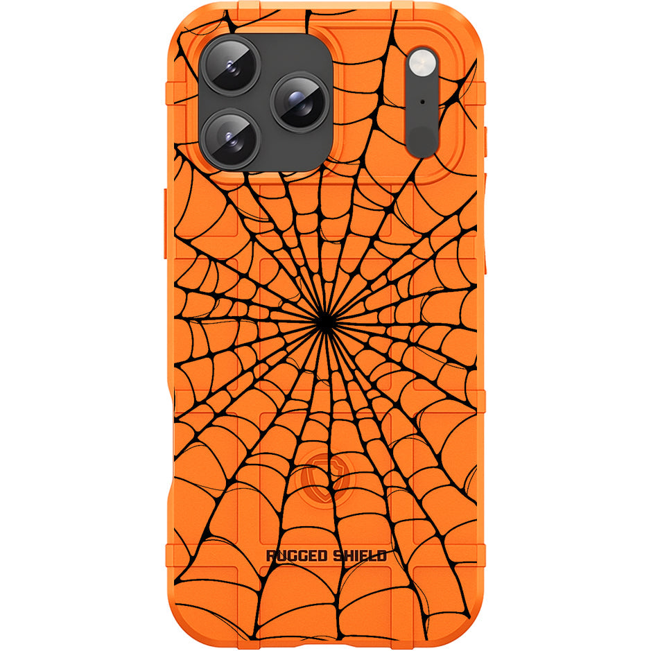 Orange Rugged Shield TPU Case with MagSafe Ring