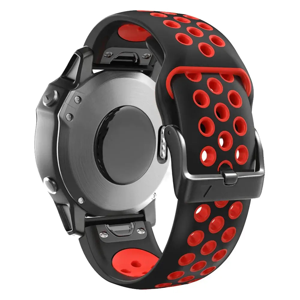 Cinturino Di Ricambio In Silicone Per Garmin Vivoactive HR Sport GPS - Morbido, Regolabile, Con Cacciaviti Inclusi, Nero - 6