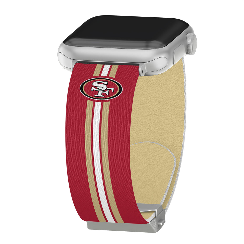 Game Time San Francisco 49ers Silicone Watch Band Compatible with Apple Watch