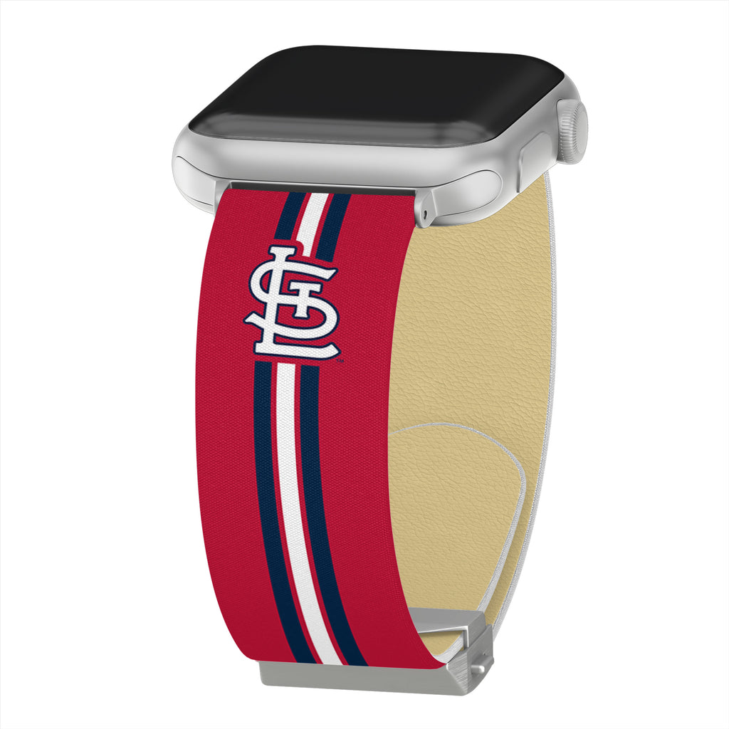AffinityBands Game Time St. Louis Cardinals Engraved Apple Watch Band Pink / 42/44/45mm