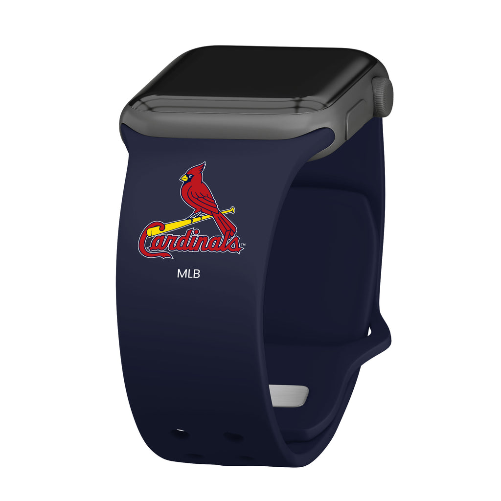  Game Time St. Louis Cardinals Engraved Silicone Sport Watch Band  Compatible with Apple Watch (38/40/41mm Red) : Cell Phones & Accessories