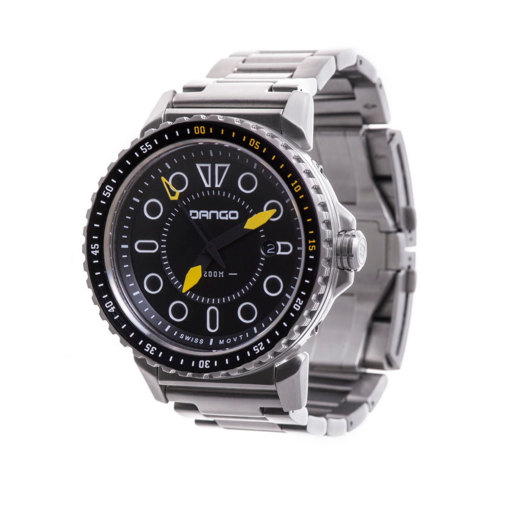 DV-01 - DIVE WATCH WITH METAL BRACELET & MICRO ADJUSTMENT BUCKLE ...