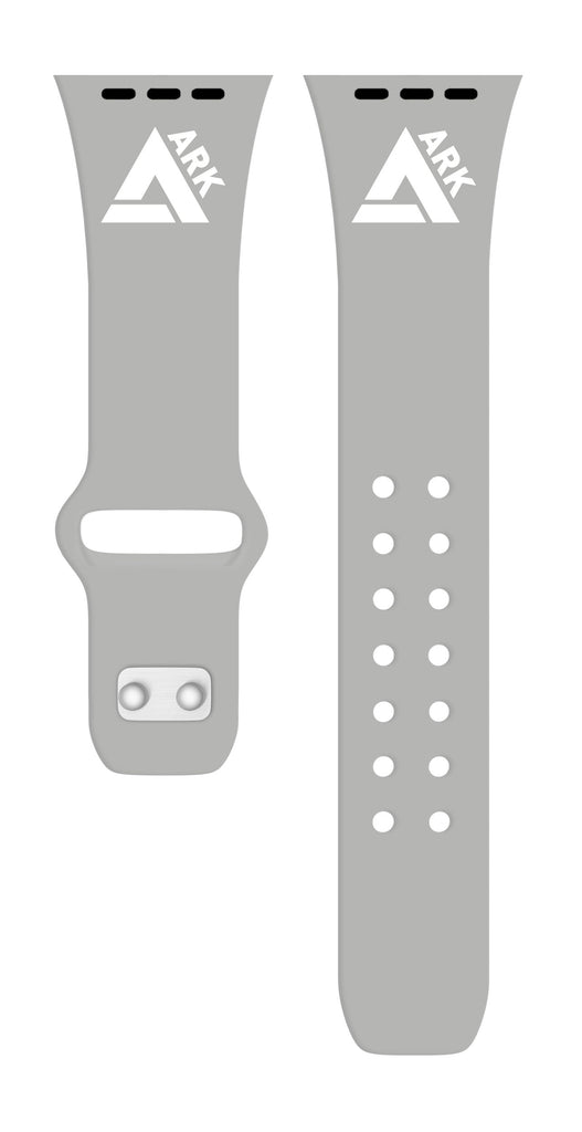gray custom logo apple watch band