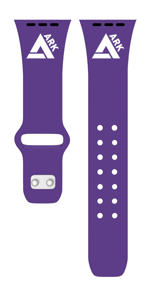 purple custom logo apple watch band