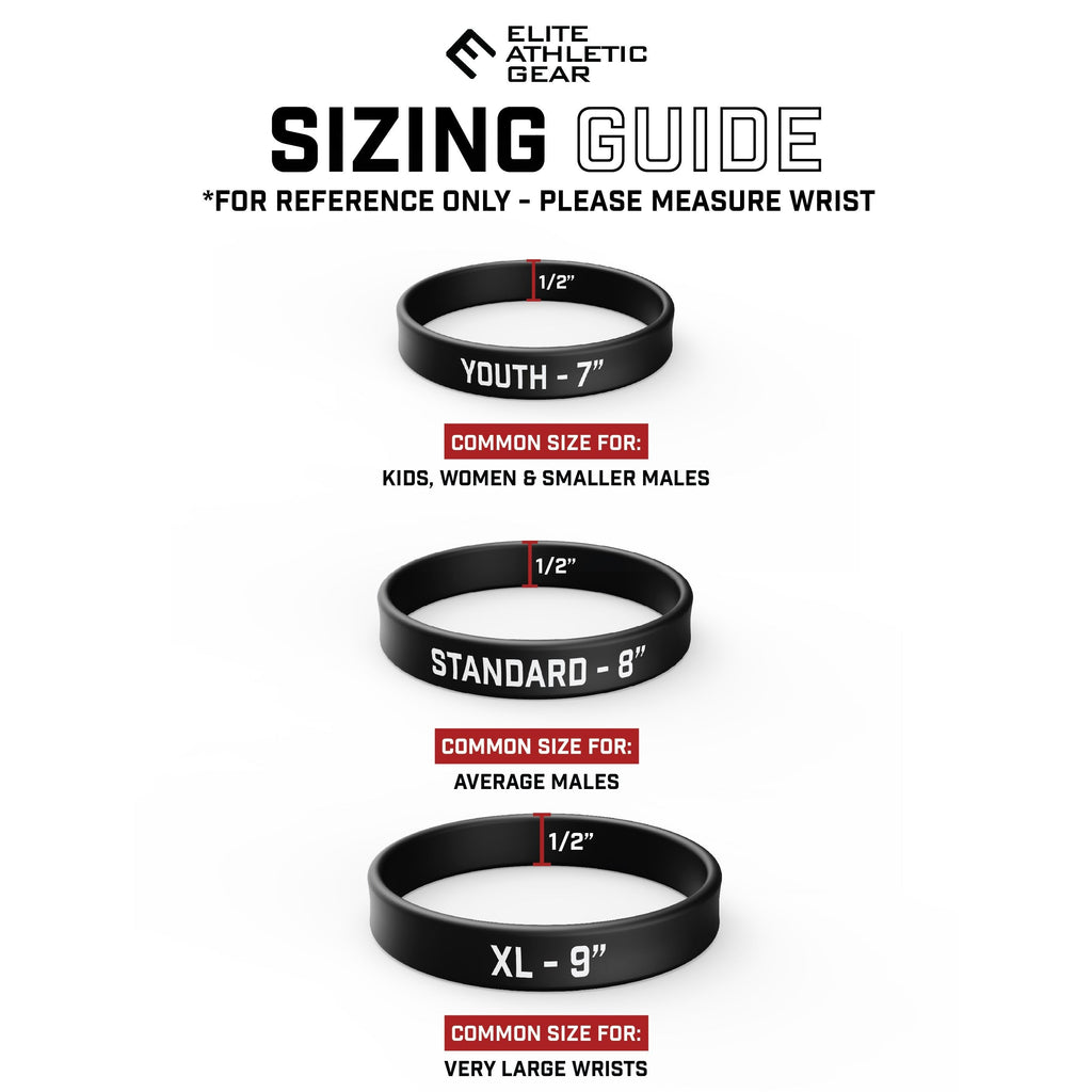 elite athletic gear BET ON YOURSELF Wristband | 3 Sizes Available