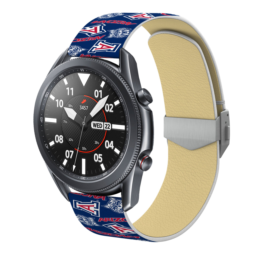 Arizona Wildcats Full Print Quick Change Watch Band With Engraved Buckle - AffinityBands