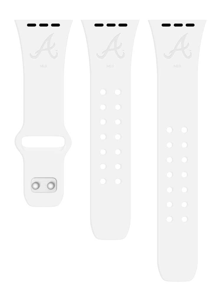 Atlanta Braves Engraved Silicone Apple Watch Band - Affinity Bands