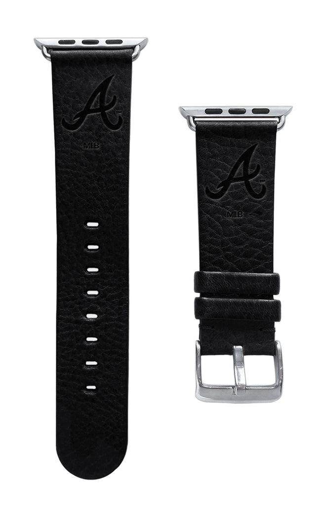 Atlanta Braves Leather Band Compatible with Apple Watch - AffinityBands