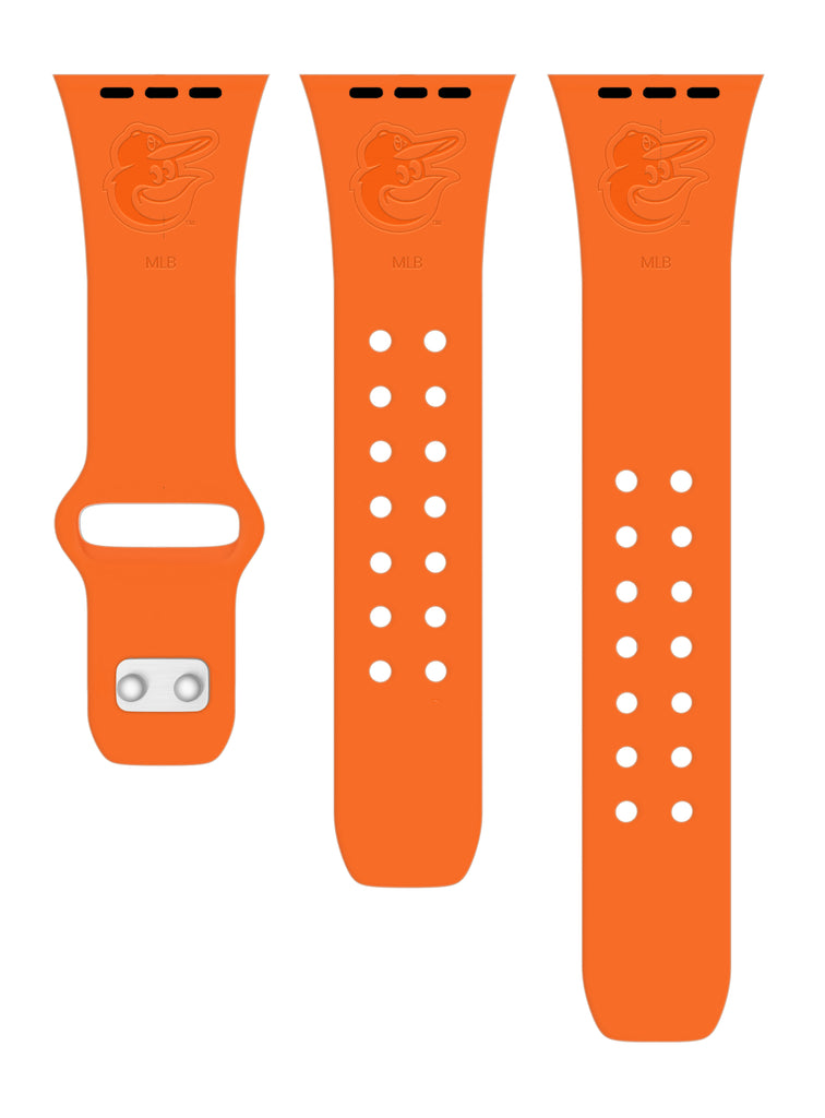 Baltimore Orioles Engraved Silicone Apple Watch Band - Affinity Bands