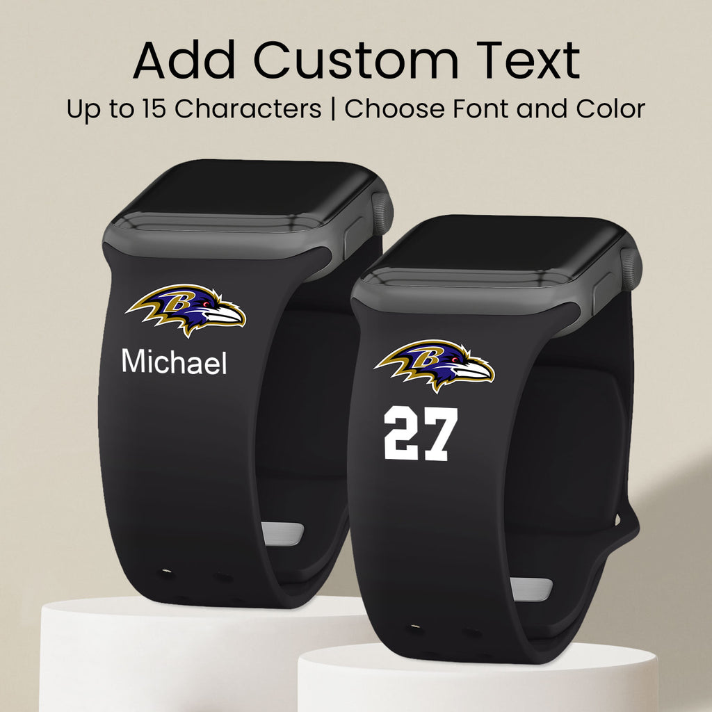 : Game Time Baltimore Ravens HD Watch Band Compatible