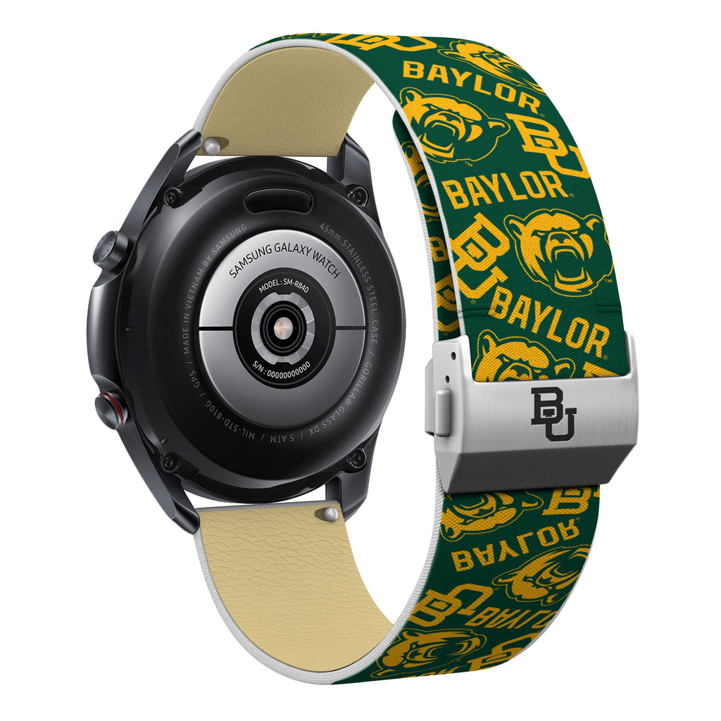 Affinity Bands Baylor Bears Signature Series Apple Watch Band with Engraved Buckle Random / 38/40/41mm / Long