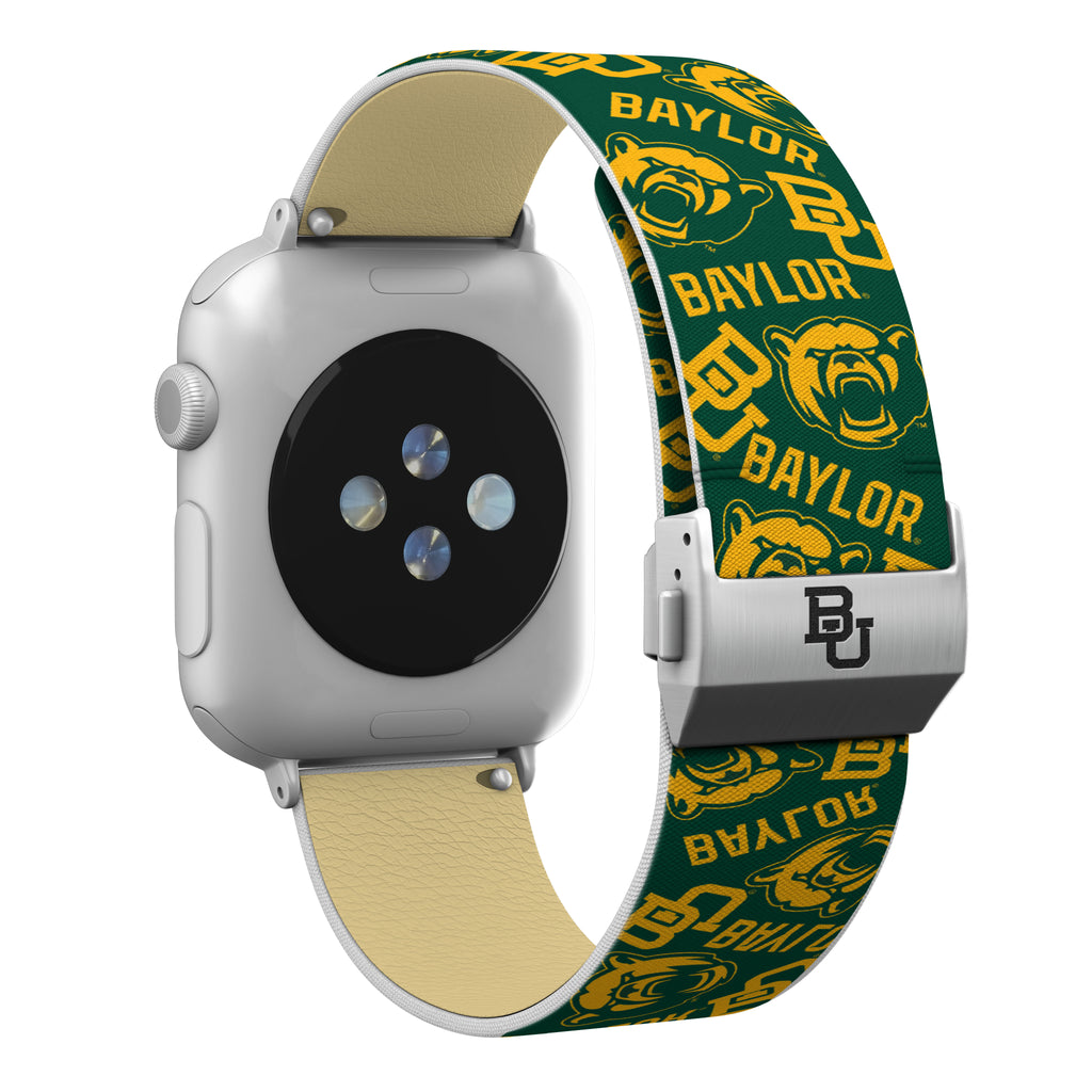 Affinity Bands Baylor Bears Signature Series Apple Watch Band with Engraved Buckle Random / 38/40/41mm / Long