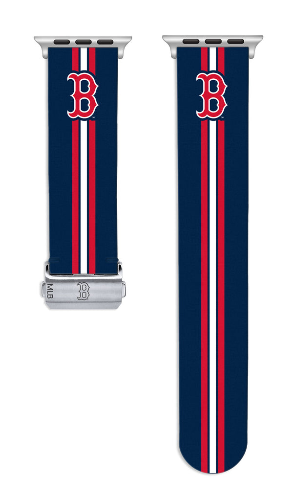 Boston Red Sox Full Print Watch Band With Engraved Buckle - AffinityBands