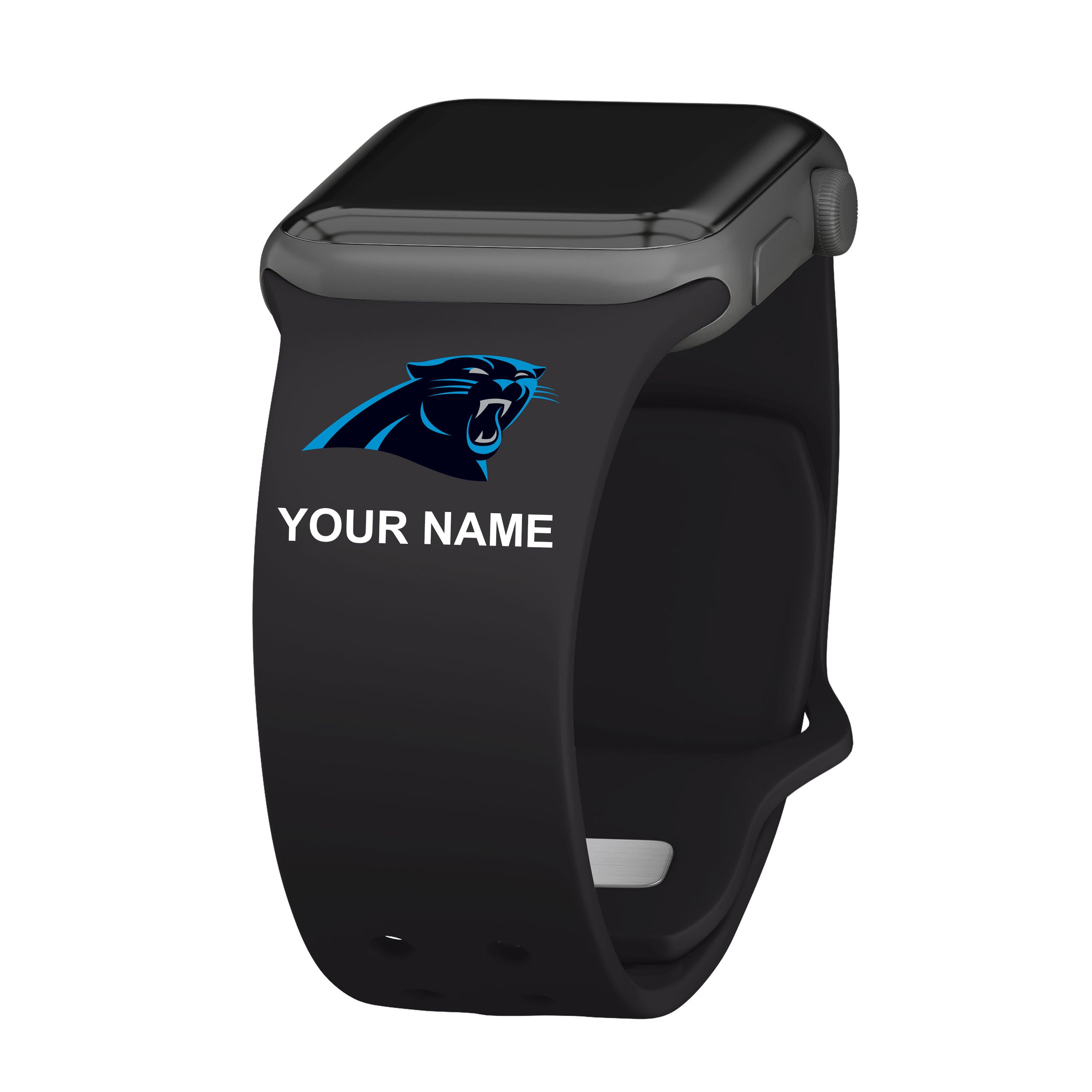 GAME TIME Carolina Panthers Custom Name HD Quick Change Watch Band