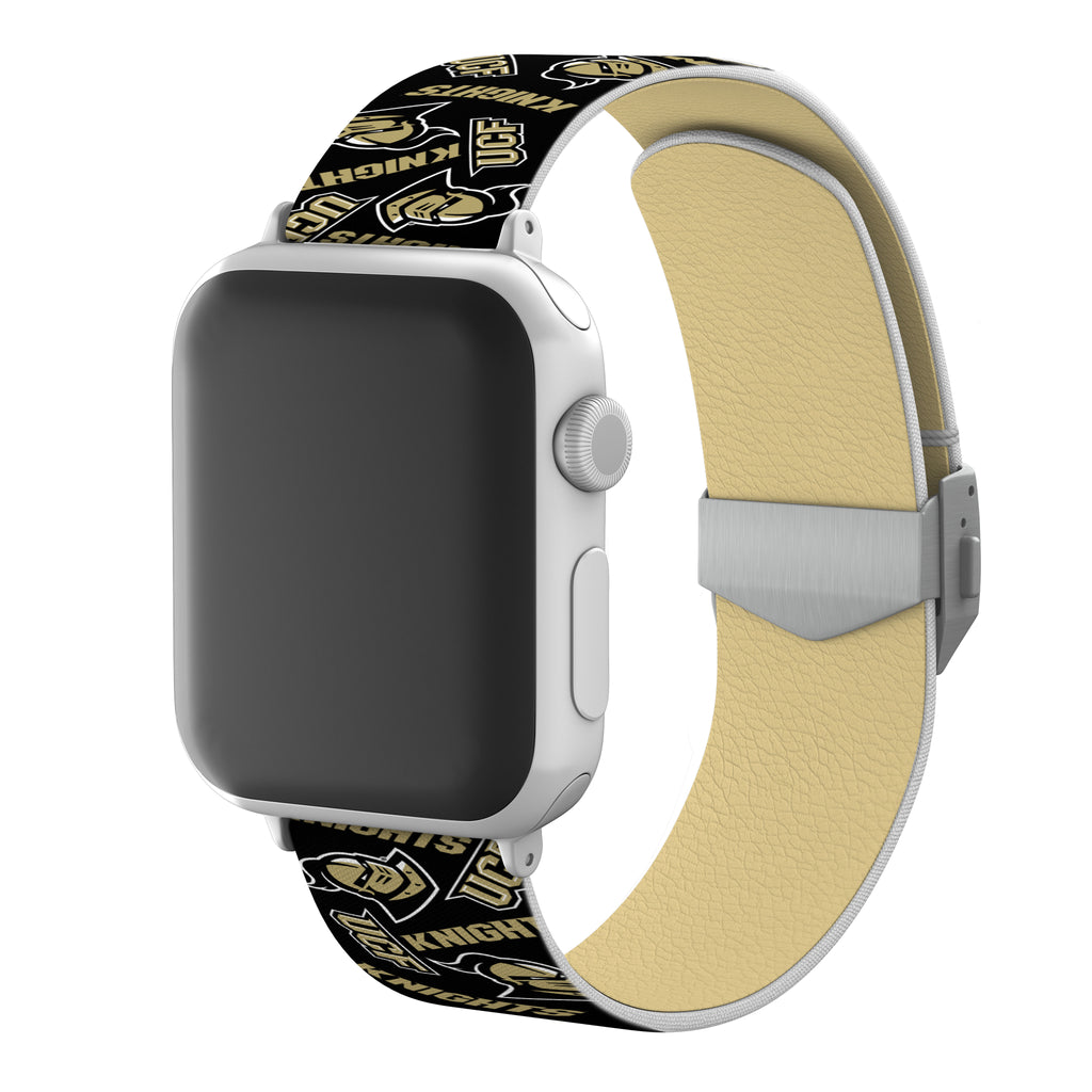 Central Florida Knights Full Print Watch Band With Engraved Buckle - AffinityBands