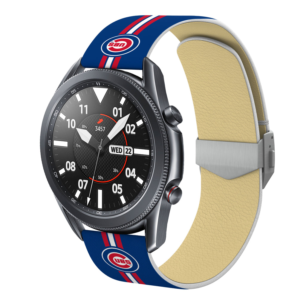 Chicago Cubs Full Print Quick Change Watch Band With Engraved Buckle - AffinityBands
