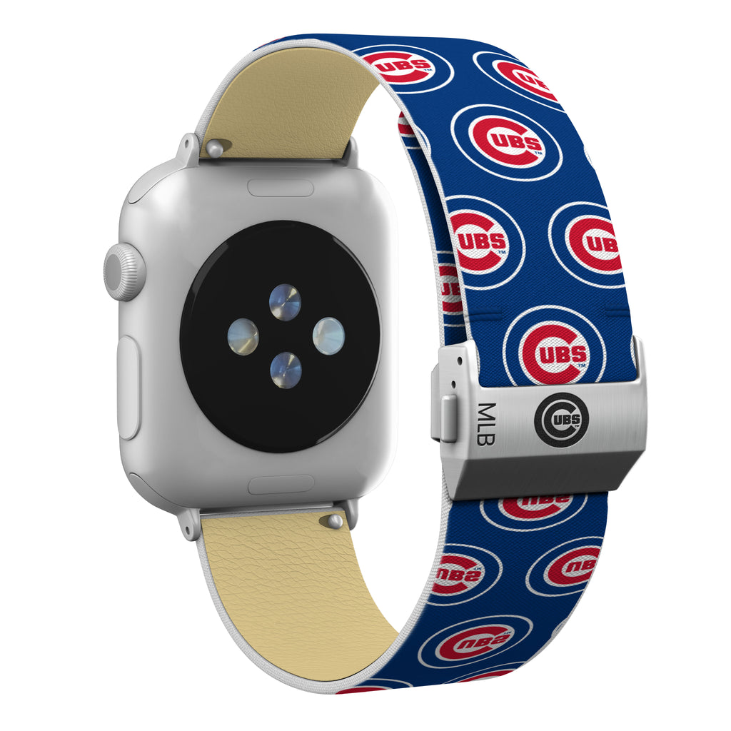 Chicago Cubs Full Print Watch Band With Engraved Buckle - AffinityBands