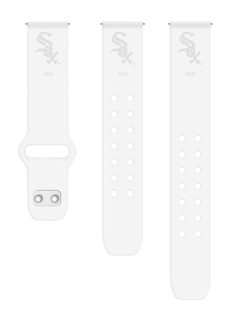 Chicago White Sox Engraved Silicone Watch Band - AffinityBands