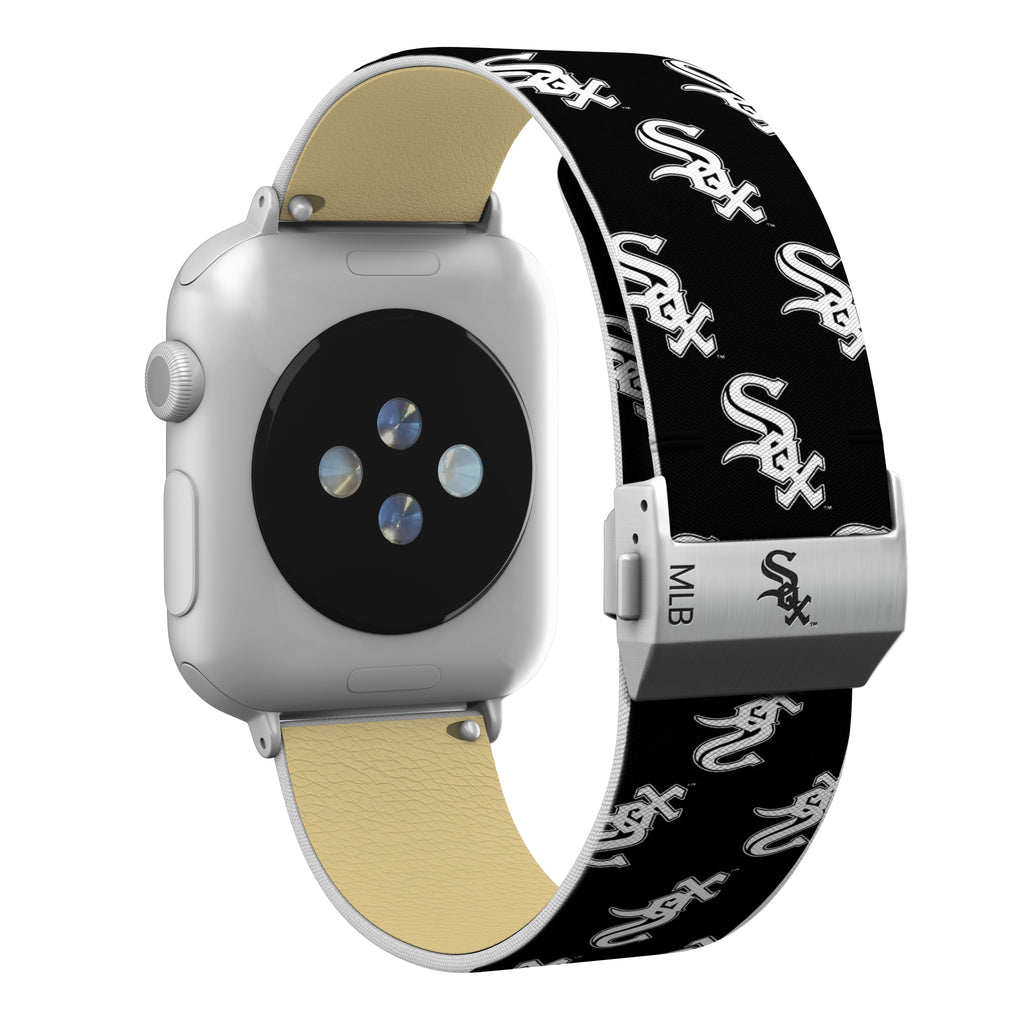 Chicago White Sox Full Print Watch Band With Engraved Buckle - AffinityBands