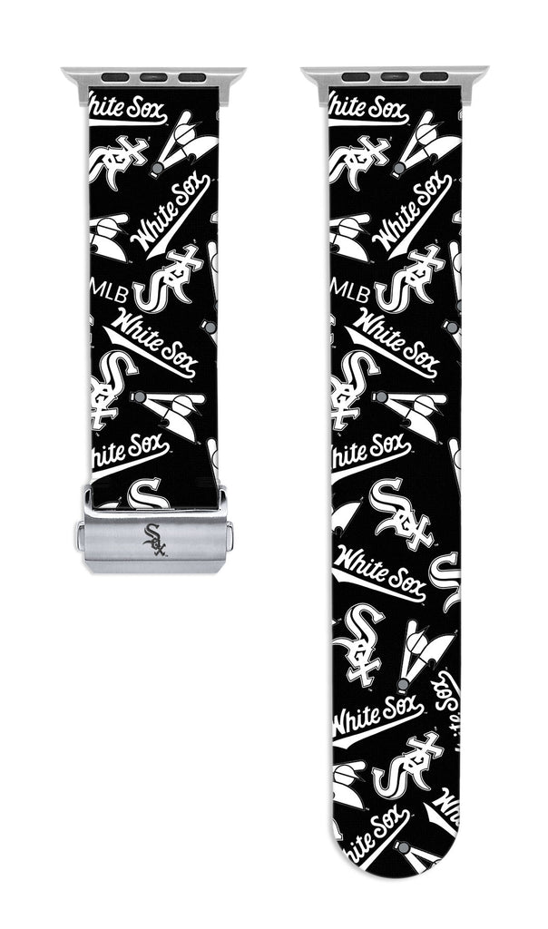 Chicago White Sox Full Print Watch Band With Engraved Buckle - AffinityBands